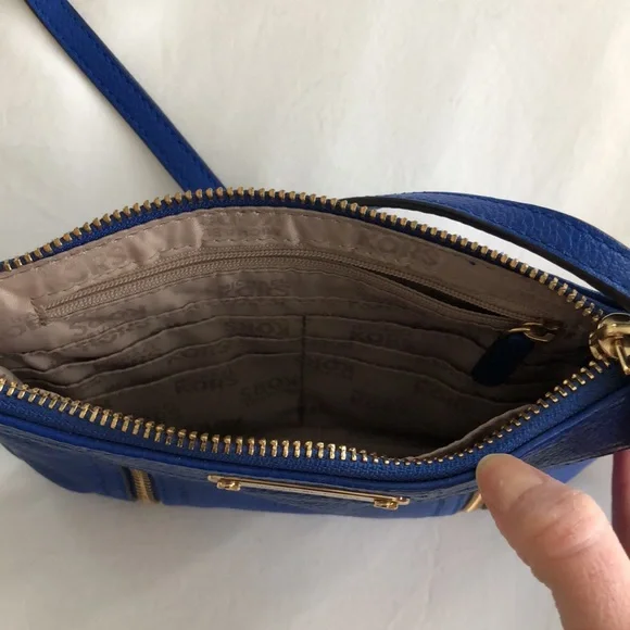 Cobalt Blue Michael Kors Purse - Picture 5 of 10